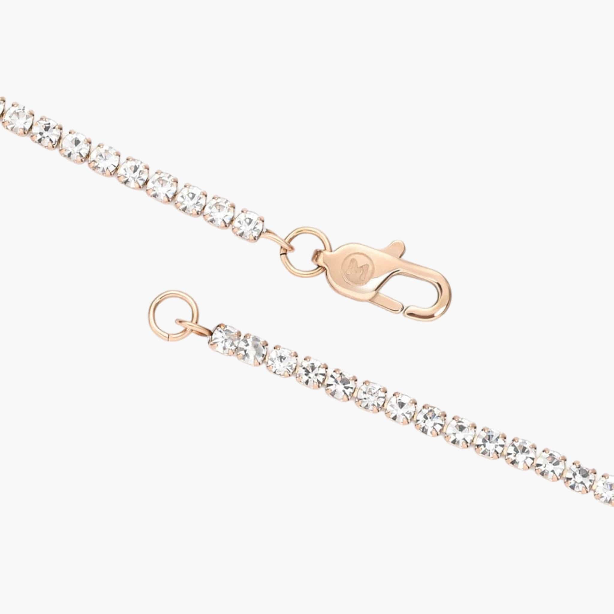 Women's 5mm Tennis Chain in Rose Gold - Helloice Jewelry
